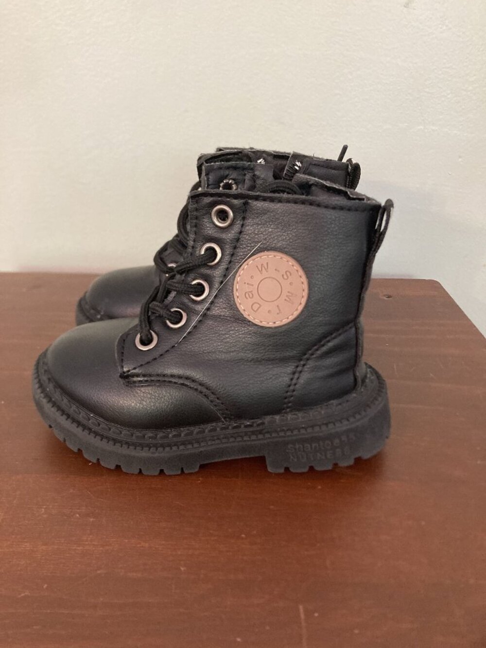 Hopscotch Girls Leather Solid Applique Ankle Length Boots Size 7